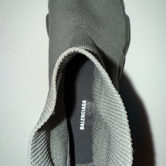 Balenciaga Speed 2.0 LT Sock Sneakers – Dark Olive Green/Black Logo (Size US 10) - Picture 6 of 7